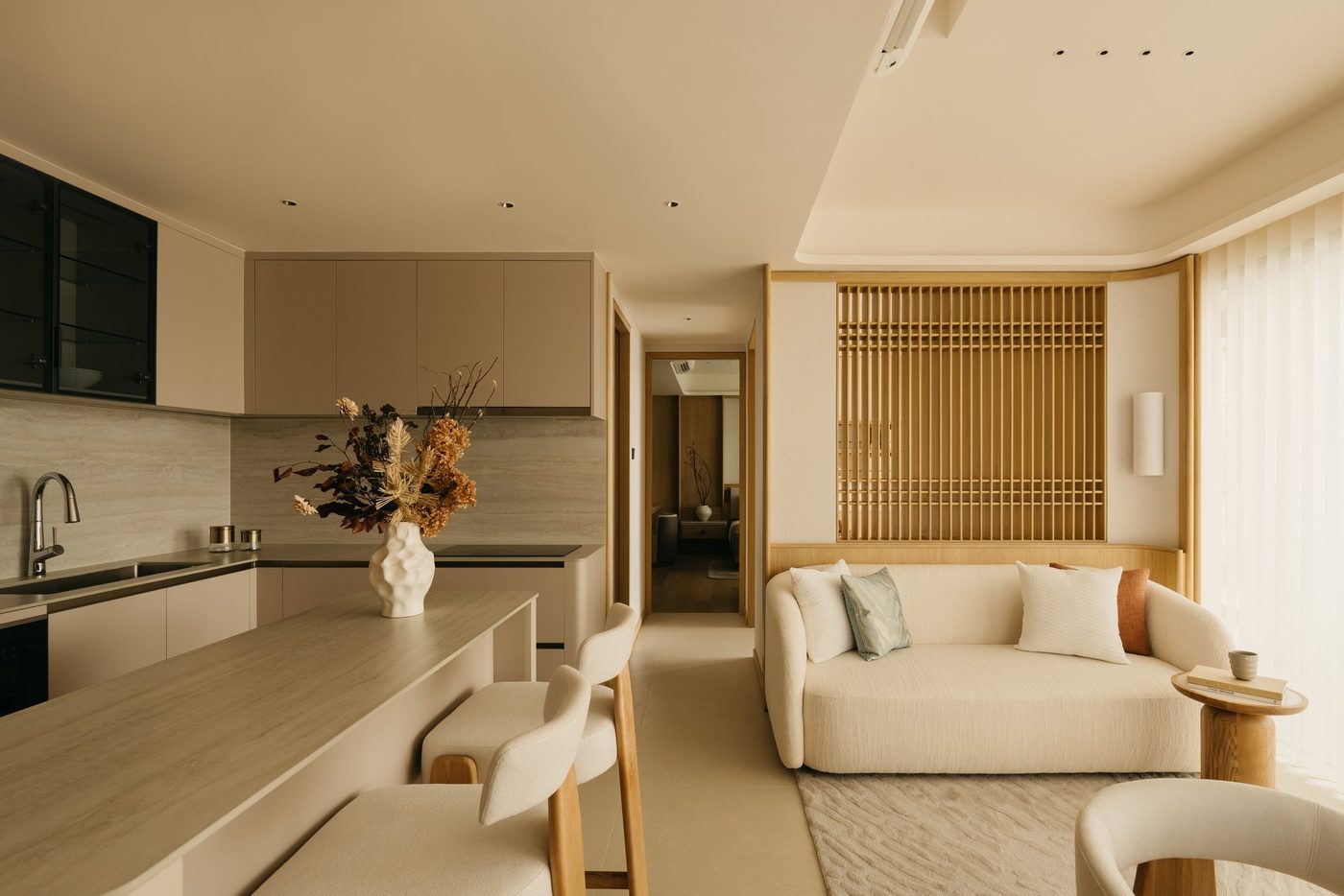 WOLO Mont Kiara: Living & Kitchen